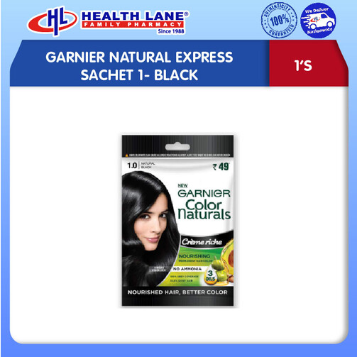 GARNIER NATURAL EXPRESS SACHET 1- BLACK
